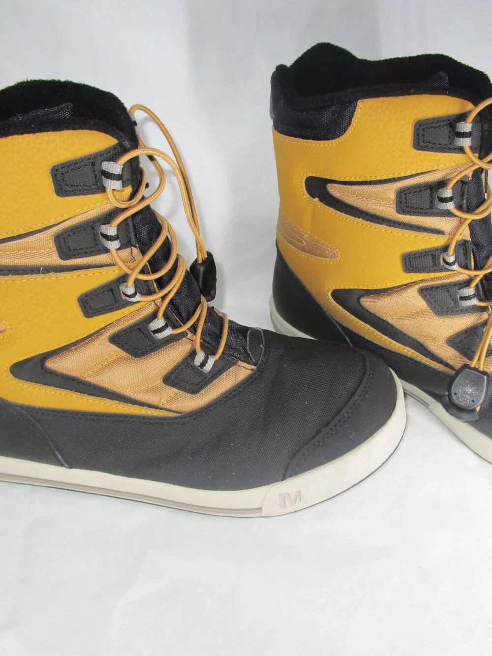 Merrell Brown Waterproof Hiking Snow Boots Men’s Size 7 Lace-Up Outdoor PreOwned
